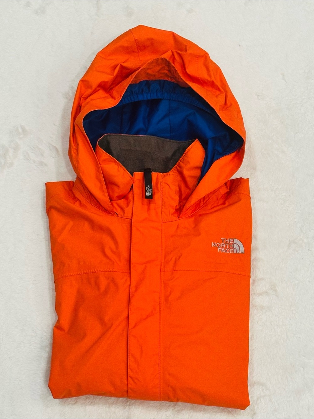 The North Face Hyvent Hooded Orange Rain Jacket Nylon Youth 14-16 Women’s S - Picture 9 of 11